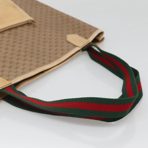 GUCCI Micro GG Supreme Web Sherry Line Bag Pvc Beige 904 002 904 002 - Picture 7 of 12